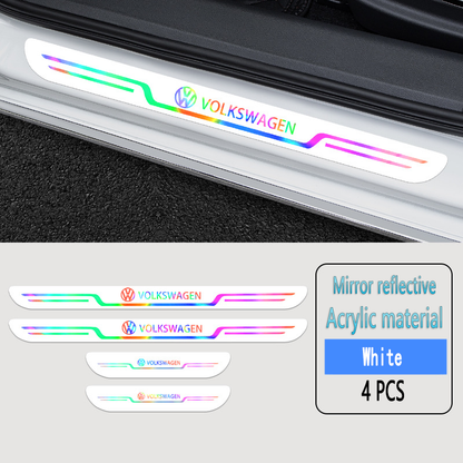 Acrylic Laser Car Anti-Fouling Door Sill Strips🎉4pcs🎉