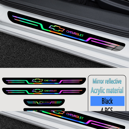 Acrylic Laser Car Anti-Fouling Door Sill Strips🎉4pcs🎉