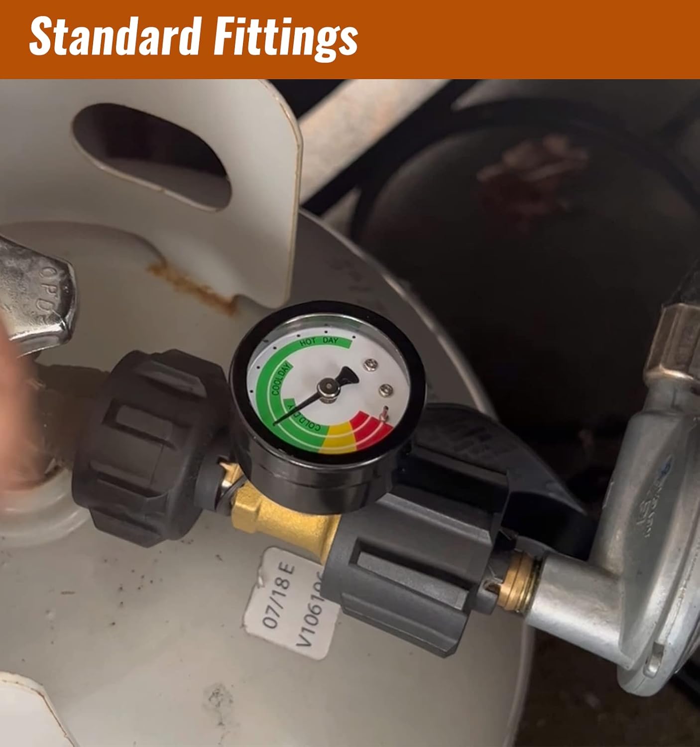 Color-Coded Propane Tank Gauge GasVision