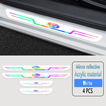 Acrylic Laser Car Anti-Fouling Door Sill Strips🎉4pcs🎉
