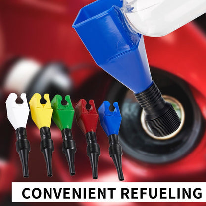 Flexible Wide-Mouth Funnel with Built-in Filter