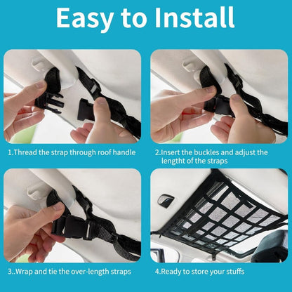 Upgraded Car Ceiling Cargo Net – Maximize Your Storage Space