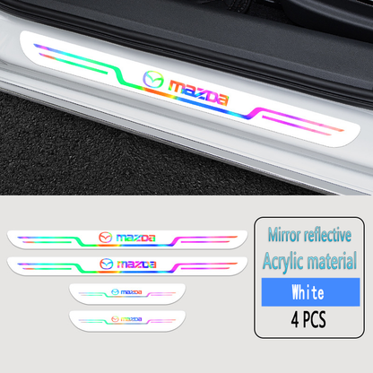 Acrylic Laser Car Anti-Fouling Door Sill Strips🎉4pcs🎉