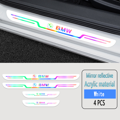 Acrylic Laser Car Anti-Fouling Door Sill Strips🎉4pcs🎉