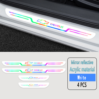 Acrylic Laser Car Anti-Fouling Door Sill Strips🎉4pcs🎉