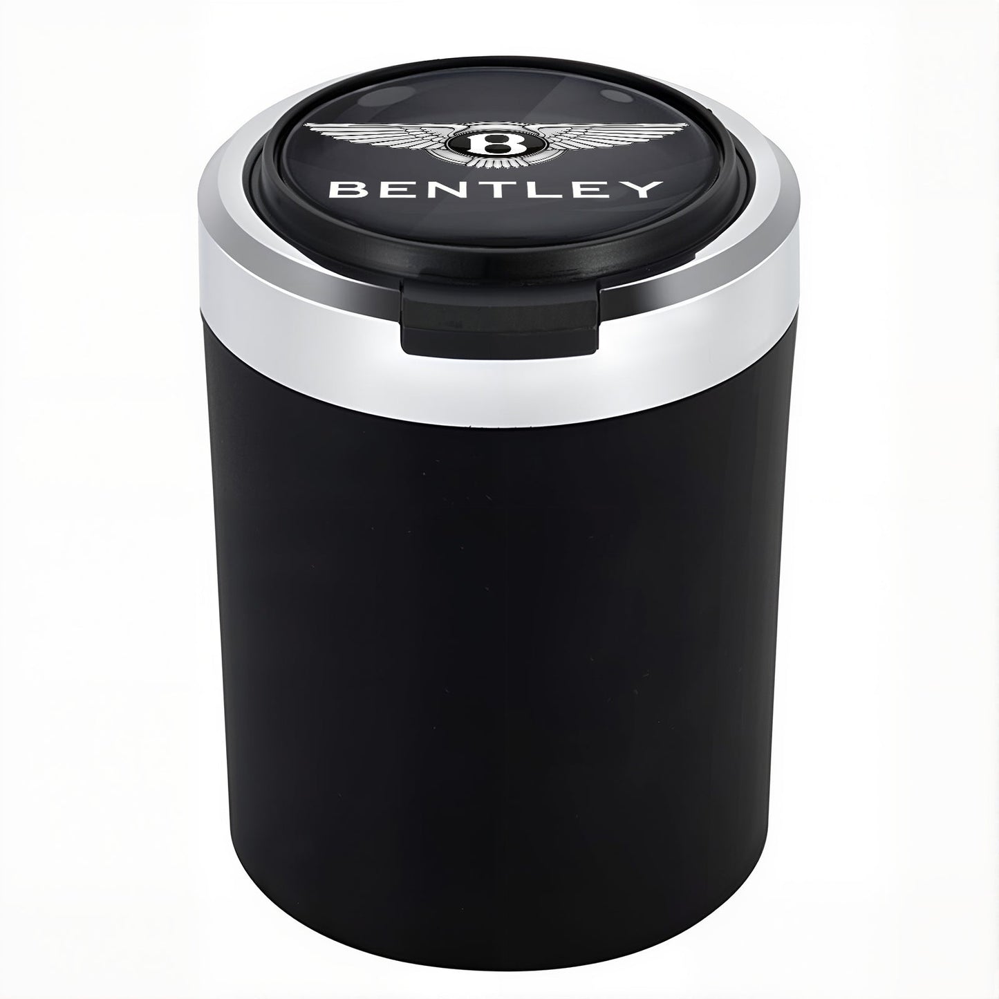 Smokeless Stainless Steel LED Car Cupholder Ashtray with Lid
