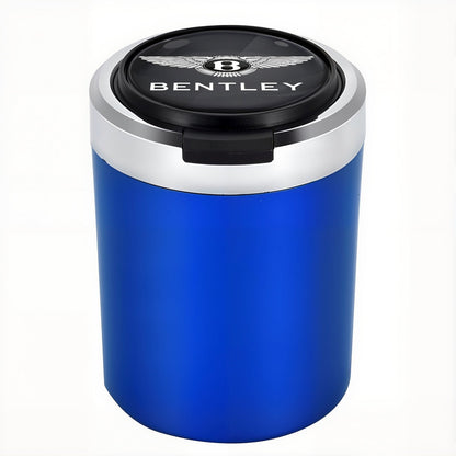Smokeless Stainless Steel LED Car Cupholder Ashtray with Lid