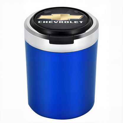 Smokeless Stainless Steel LED Car Cupholder Ashtray with Lid