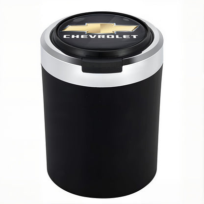 Smokeless Stainless Steel LED Car Cupholder Ashtray with Lid