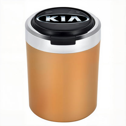 Smokeless Stainless Steel LED Car Cupholder Ashtray with Lid