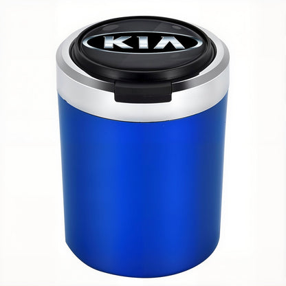 Smokeless Stainless Steel LED Car Cupholder Ashtray with Lid