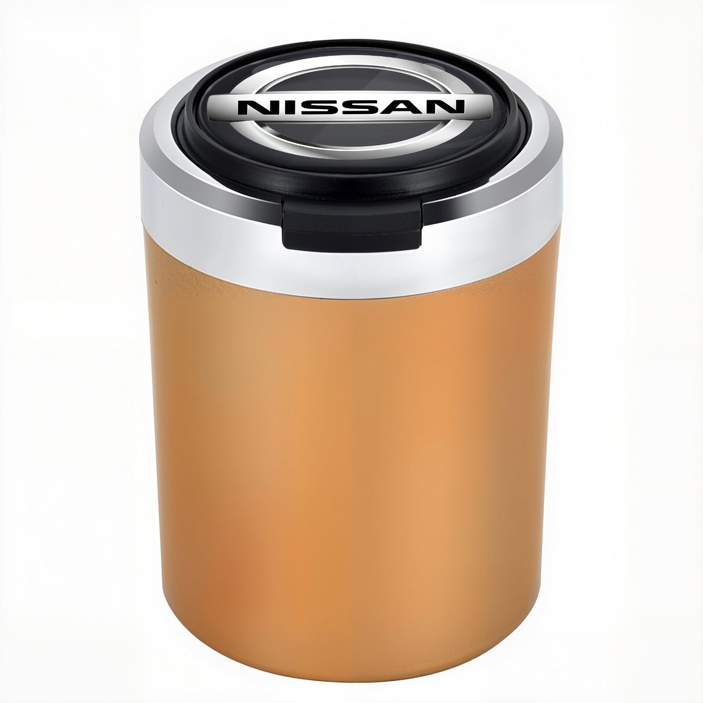 Smokeless Stainless Steel LED Car Cupholder Ashtray with Lid