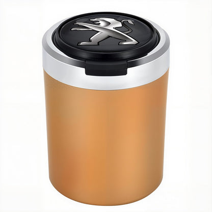 Smokeless Stainless Steel LED Car Cupholder Ashtray with Lid