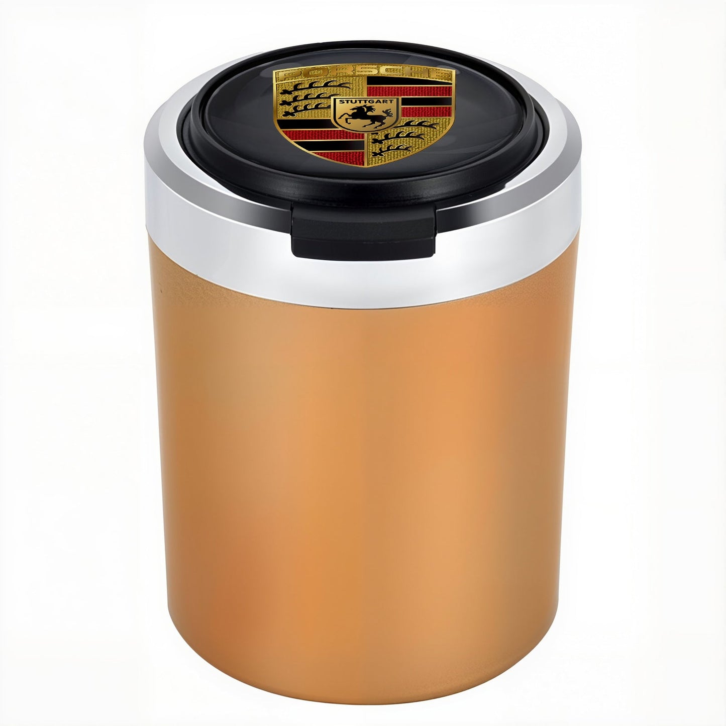 Smokeless Stainless Steel LED Car Cupholder Ashtray with Lid