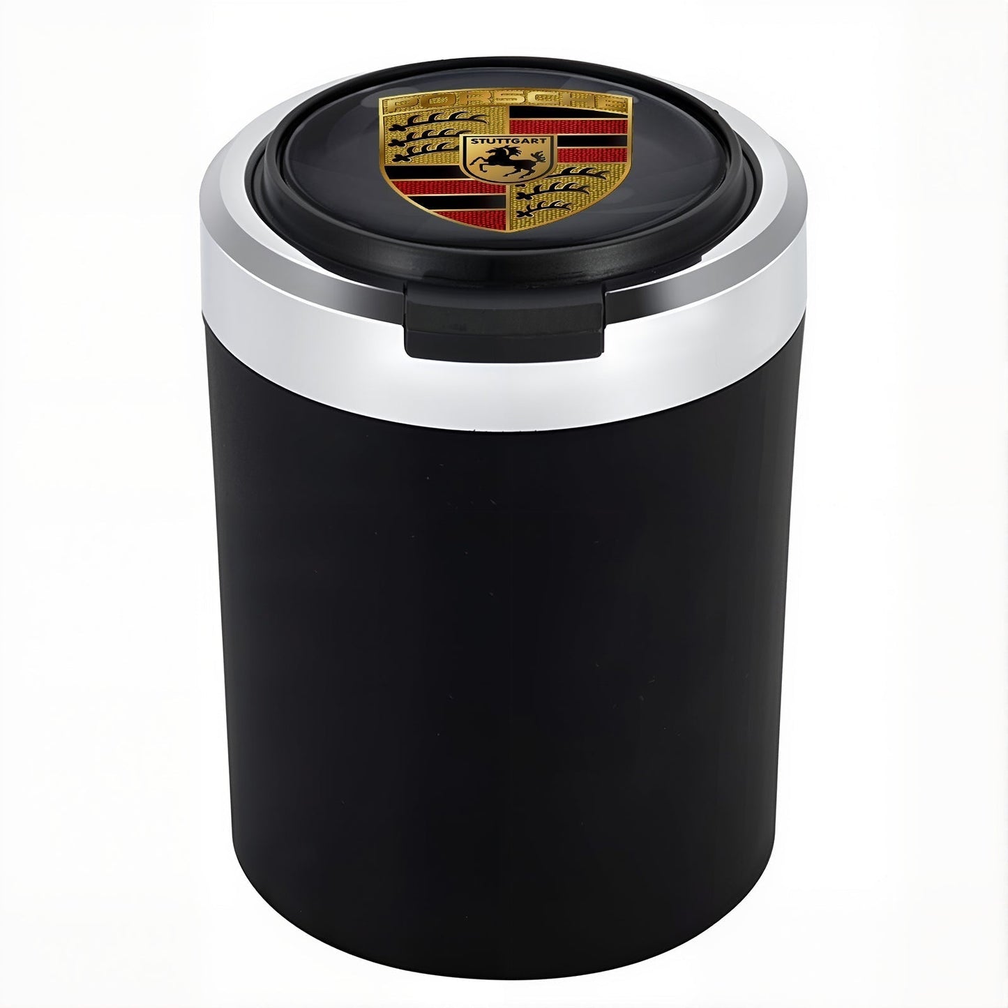 Smokeless Stainless Steel LED Car Cupholder Ashtray with Lid