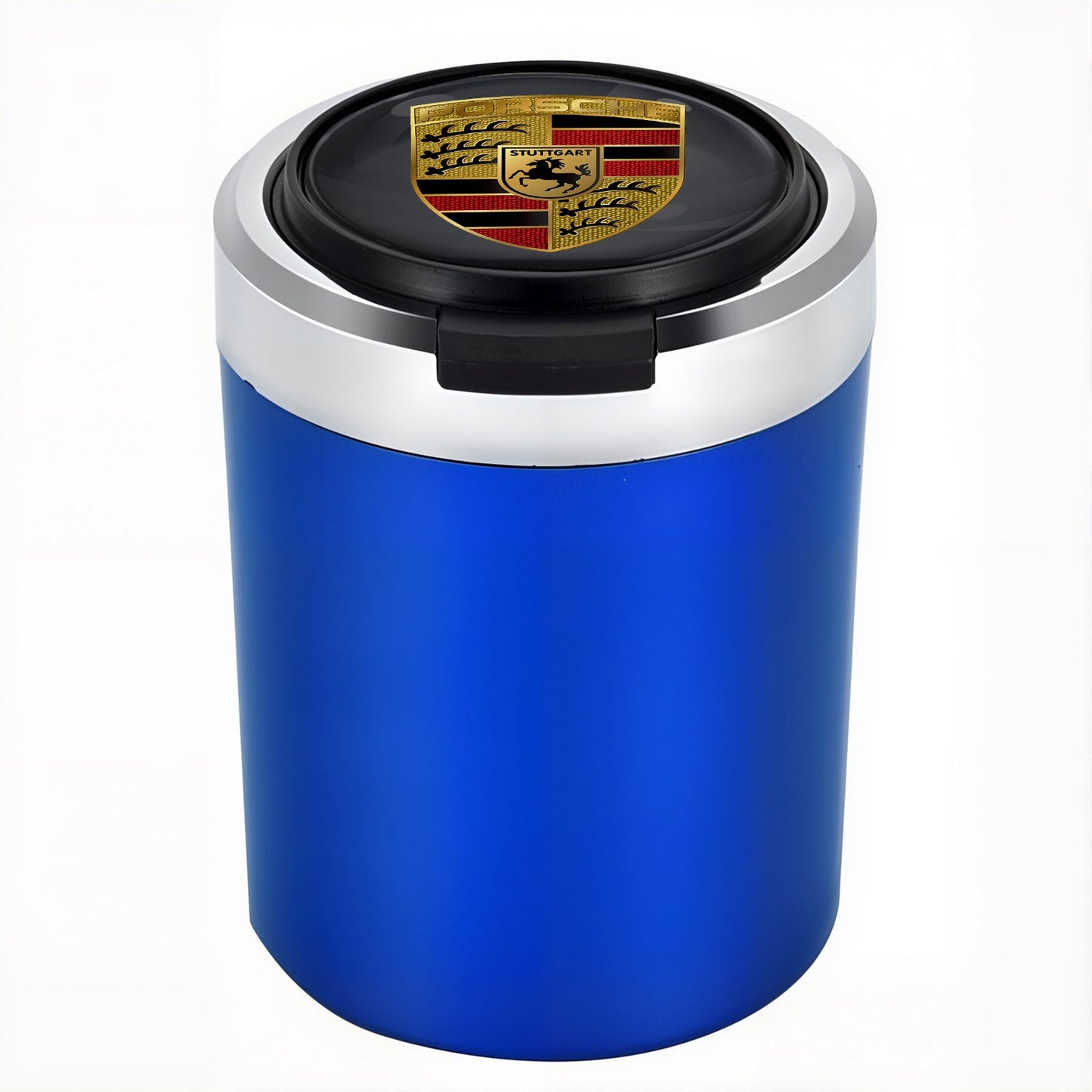 Smokeless Stainless Steel LED Car Cupholder Ashtray with Lid