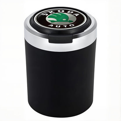 Smokeless Stainless Steel LED Car Cupholder Ashtray with Lid