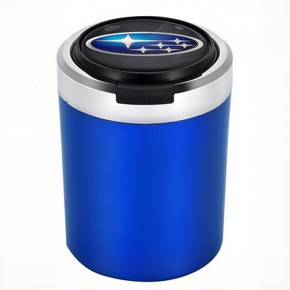 Smokeless Stainless Steel LED Car Cupholder Ashtray with Lid