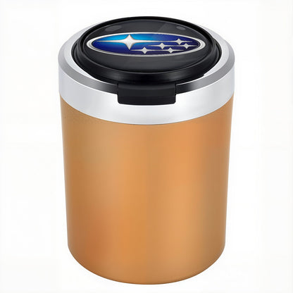 Smokeless Stainless Steel LED Car Cupholder Ashtray with Lid