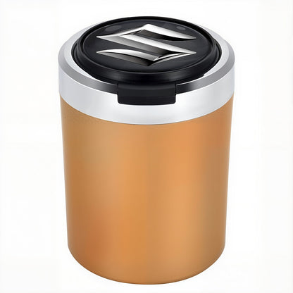 Smokeless Stainless Steel LED Car Cupholder Ashtray with Lid