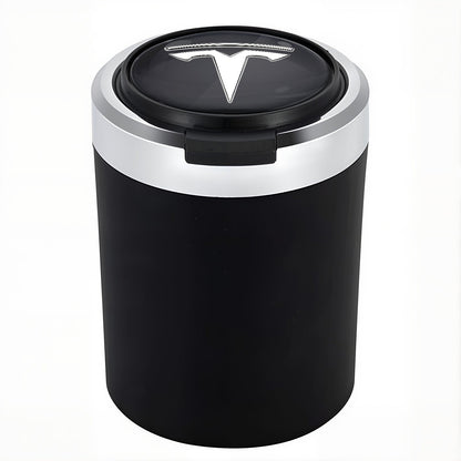 Smokeless Stainless Steel LED Car Cupholder Ashtray with Lid