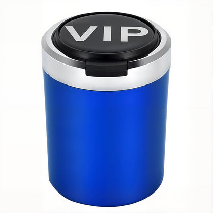 Smokeless Stainless Steel LED Car Cupholder Ashtray with Lid