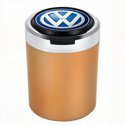 Smokeless Stainless Steel LED Car Cupholder Ashtray with Lid