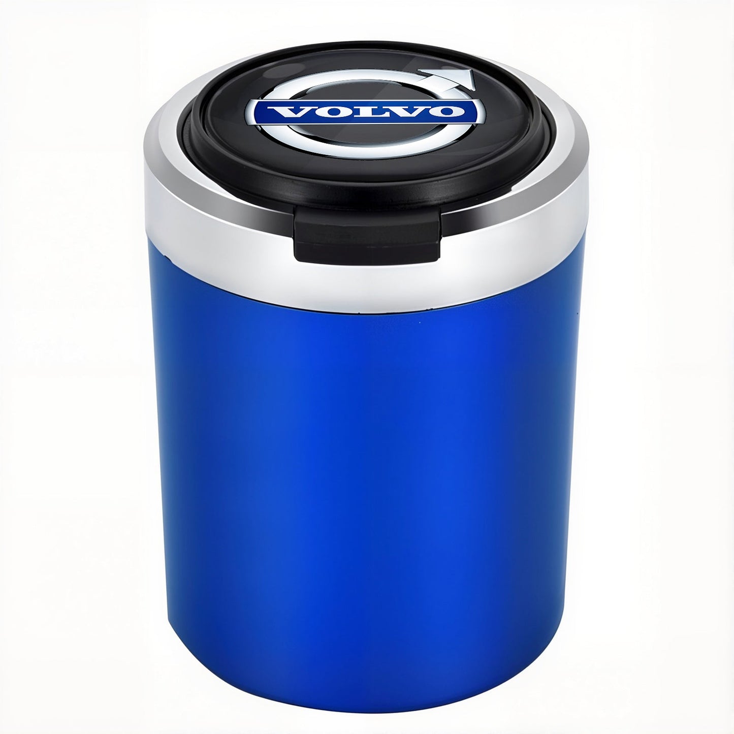 Smokeless Stainless Steel LED Car Cupholder Ashtray with Lid