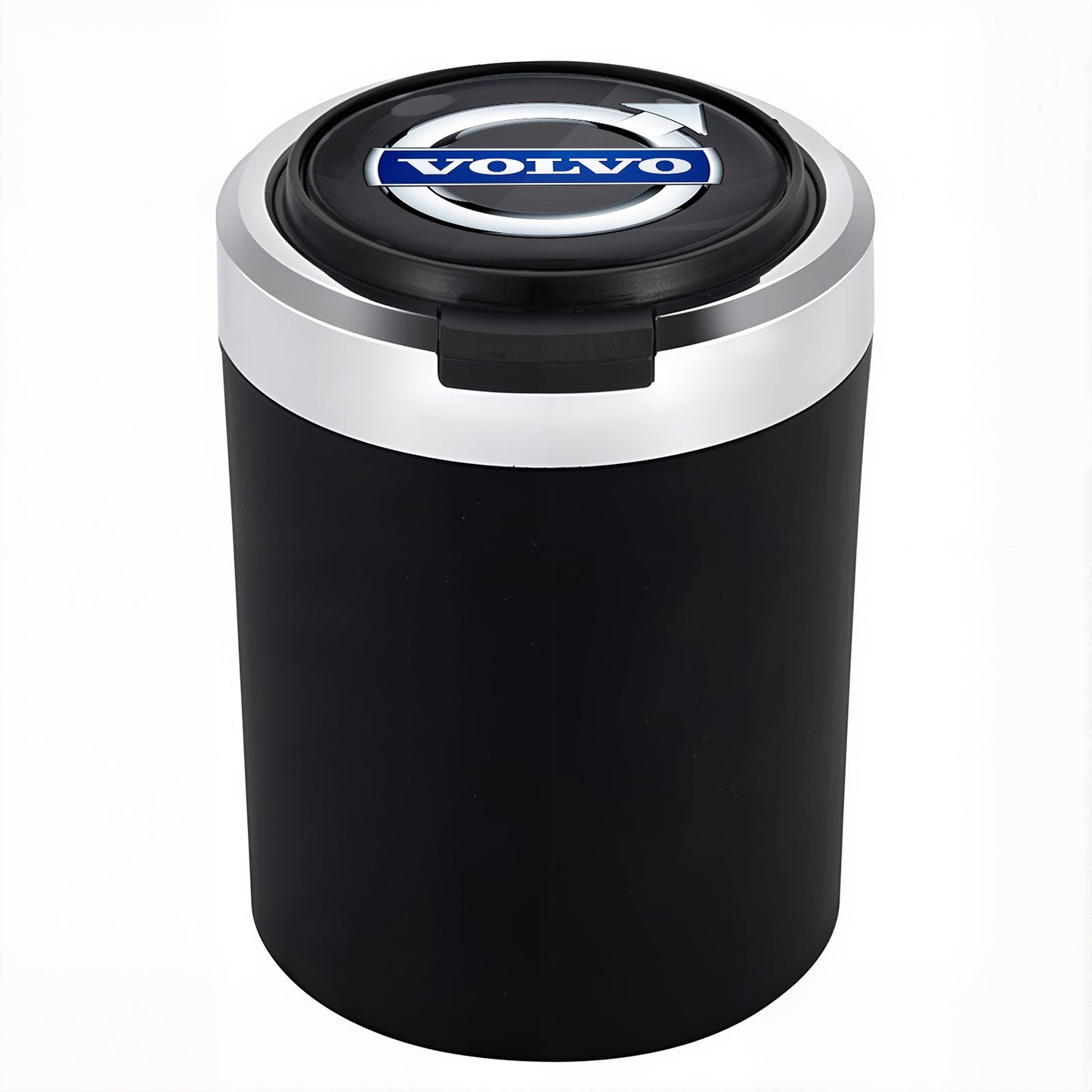 Smokeless Stainless Steel LED Car Cupholder Ashtray with Lid