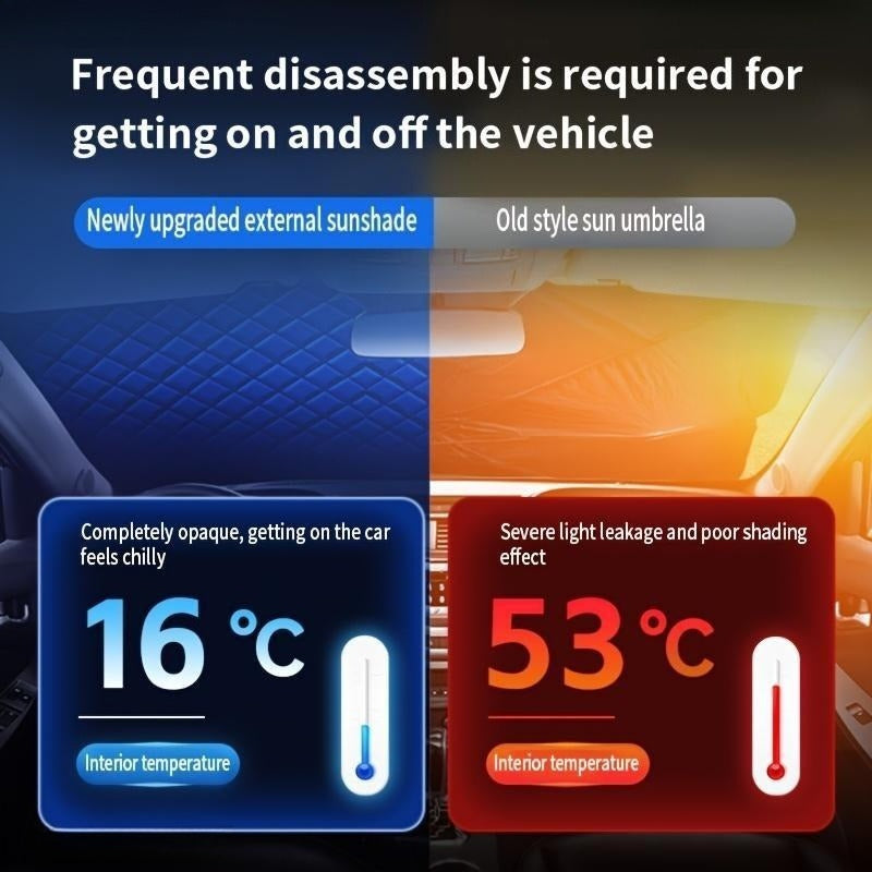 4-Layer Magnetic Windshield Cover