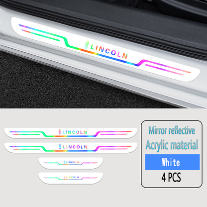 Acrylic Laser Car Anti-Fouling Door Sill Strips🎉4pcs🎉