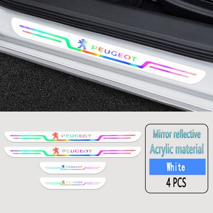 Acrylic Laser Car Anti-Fouling Door Sill Strips🎉4pcs🎉