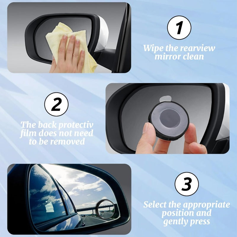 360° Rotating Blind Spot Mirrors