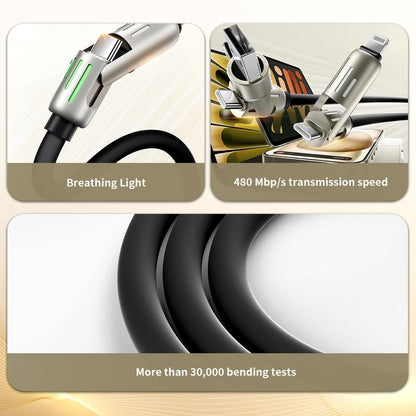 🔥Last Day Buy 3 Free 1 - 4-in-1 USB Charging Cable fast charging 240W