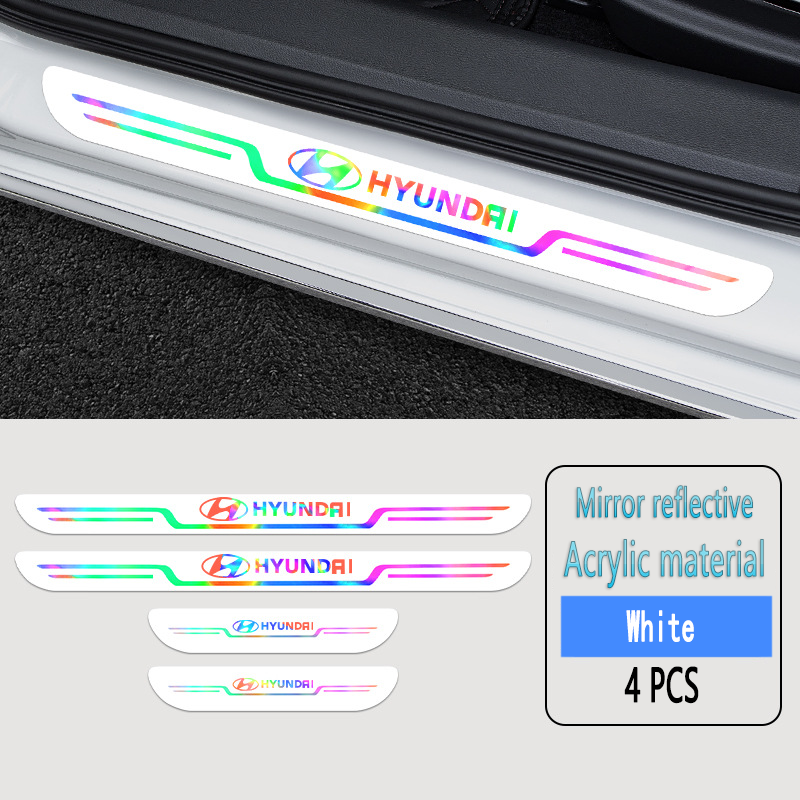 Acrylic Laser Car Anti-Fouling Door Sill Strips🎉4pcs🎉