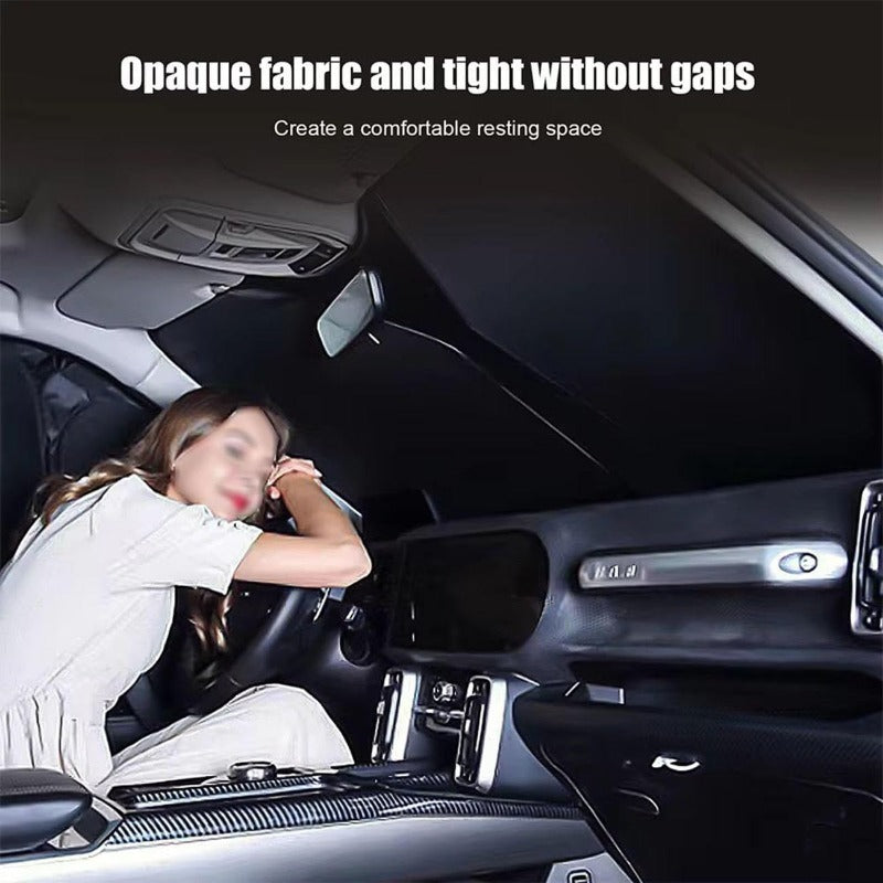 Foldable Windshield Sunshade with UV Block & Privacy Blackout